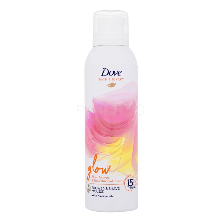 Dove Bath Therapy Glow Shower &amp; Shave Mousse Pena za prhanje za ženske 200 ml