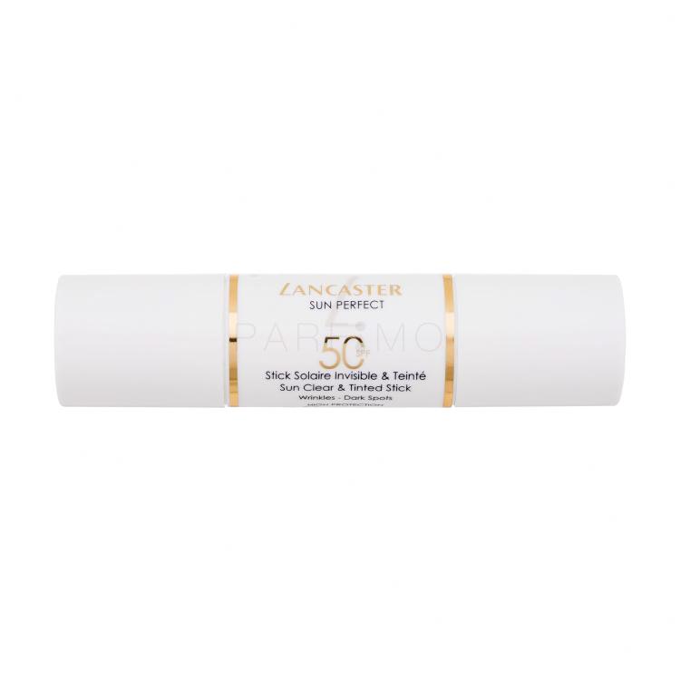 Lancaster Sun Perfect Sun Clear &amp; Tinted Stick SPF50 Zaščita pred soncem za obraz za ženske 12 g