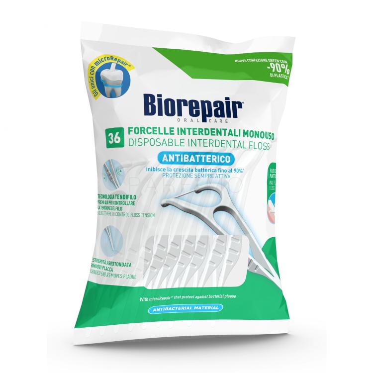 Biorepair Antibacterial Disposable Interdental Floss Zobna nitka Set