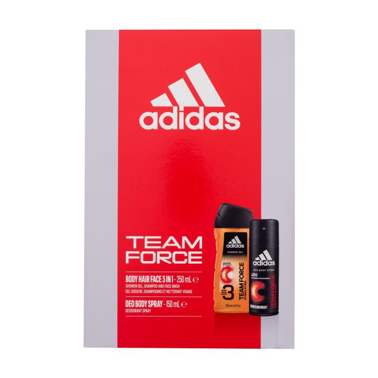 Adidas Team Force 3in1 Darilni set dezodorant 150 ml + gel za prhanje 250 ml