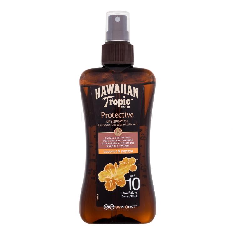 Hawaiian Tropic Protective Dry Spray Oil SPF10 Zaščita pred soncem za telo 200 ml