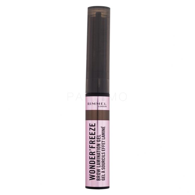 Rimmel London Wonder&#039;Freeze Brow Lamination Gel Gel za obrvi za ženske 6 g Odtenek 003 Medium Brown