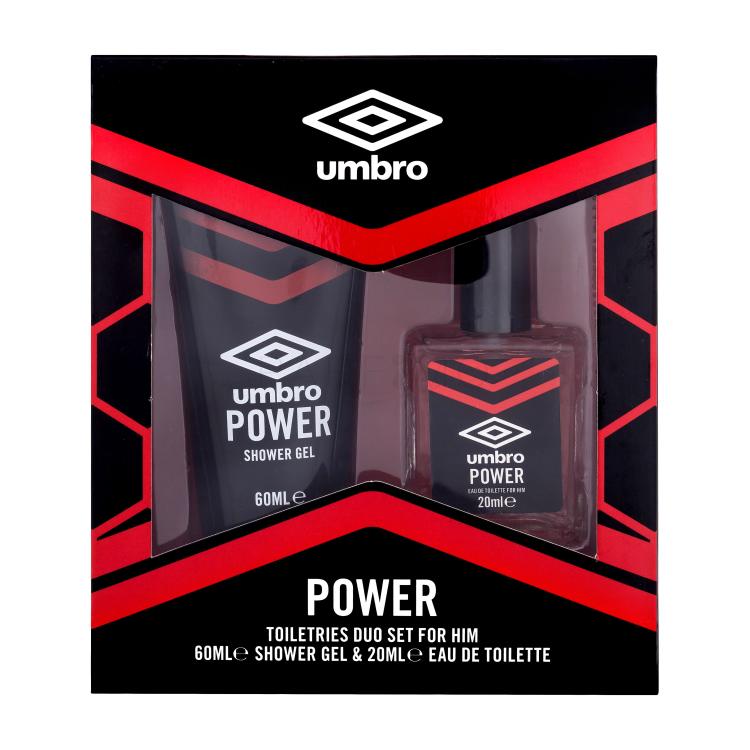 UMBRO Power Darilni set toaletna voda 20 ml + gel za prhanje 60 ml poškodovana škatla