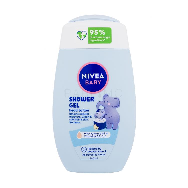 Nivea Baby Head To Toe Shower Gel Gel za prhanje za otroke 200 ml