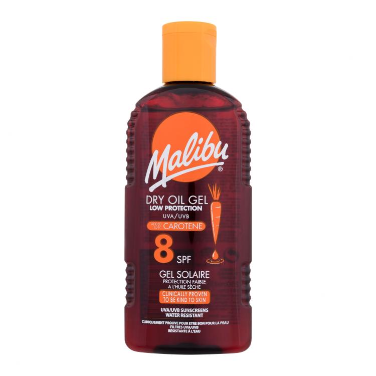 Malibu Dry Oil Gel With Carotene SPF8 Zaščita pred soncem za telo 200 ml