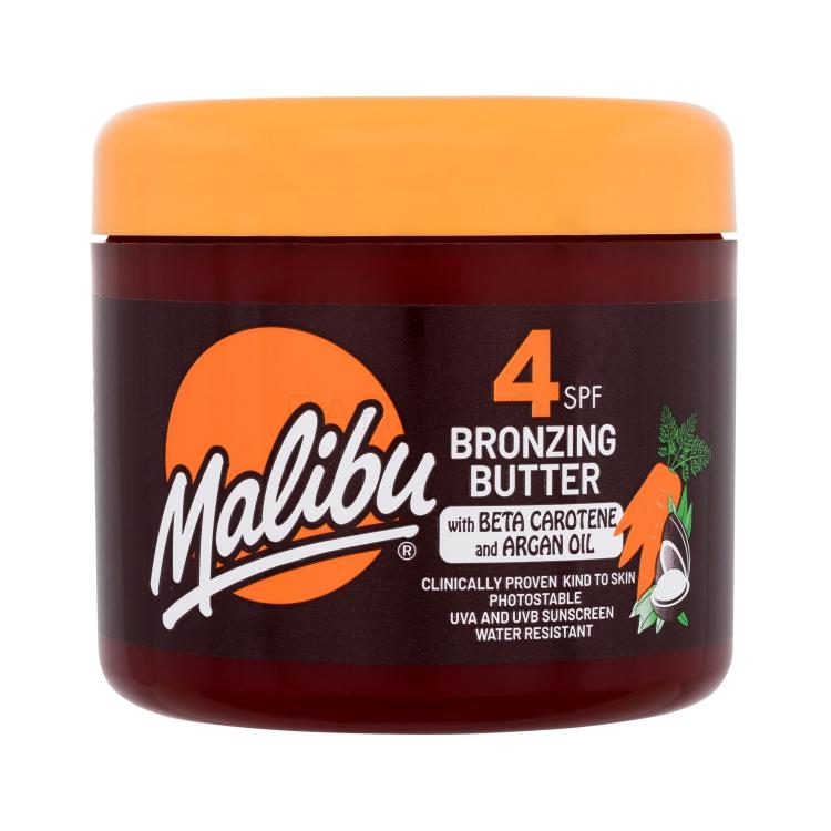 Malibu Bronzing Butter With Carotene &amp; Argan Oil SPF4 Zaščita pred soncem za telo za ženske 300 ml