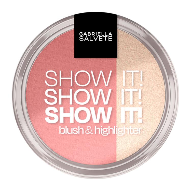 Gabriella Salvete Show It! Blush &amp; Highlighter Rdečilo za obraz za ženske 9 g Odtenek 01