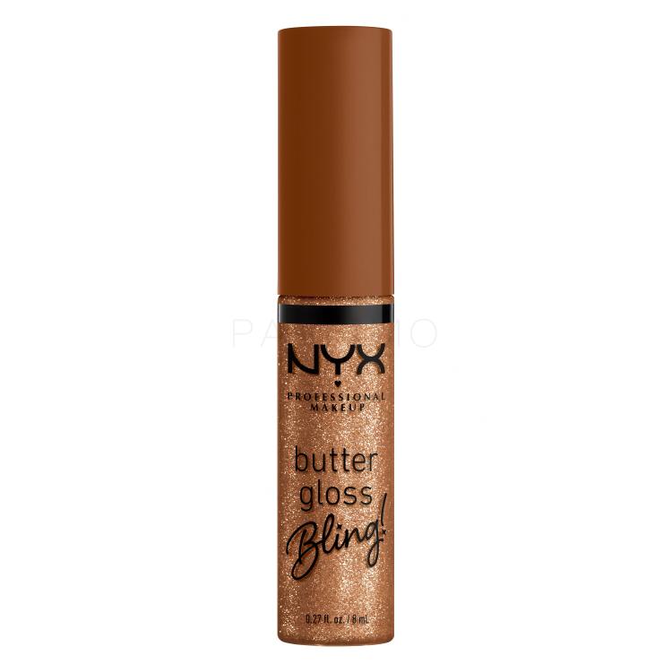 NYX Professional Makeup Butter Gloss Bling Glos za ustnice za ženske 8 ml Odtenek 04 Pay Me In Gold