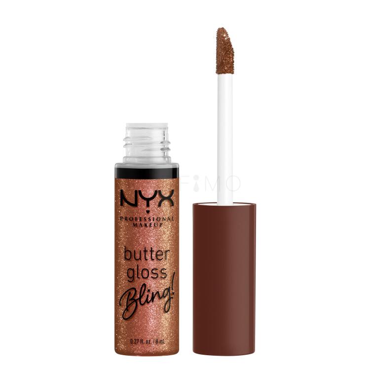 NYX Professional Makeup Butter Gloss Bling Glos za ustnice za ženske 8 ml Odtenek 08 HU$TLA