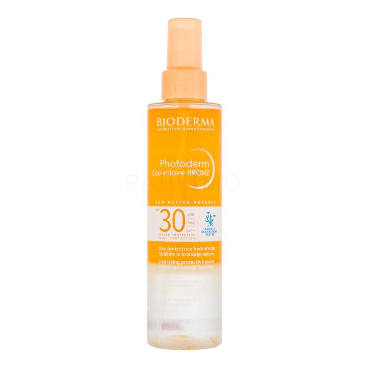 BIODERMA Photoderm Eau Solaire Bronz SPF30 Zaščita pred soncem za telo 200 ml