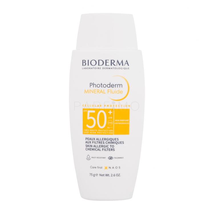 BIODERMA Photoderm Mineral Fluide SPF50+ Zaščita pred soncem za obraz 75 ml