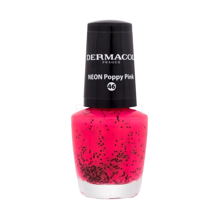 Dermacol Neon Lak za nohte za ženske 5 ml Odtenek 46 Poppy Pink