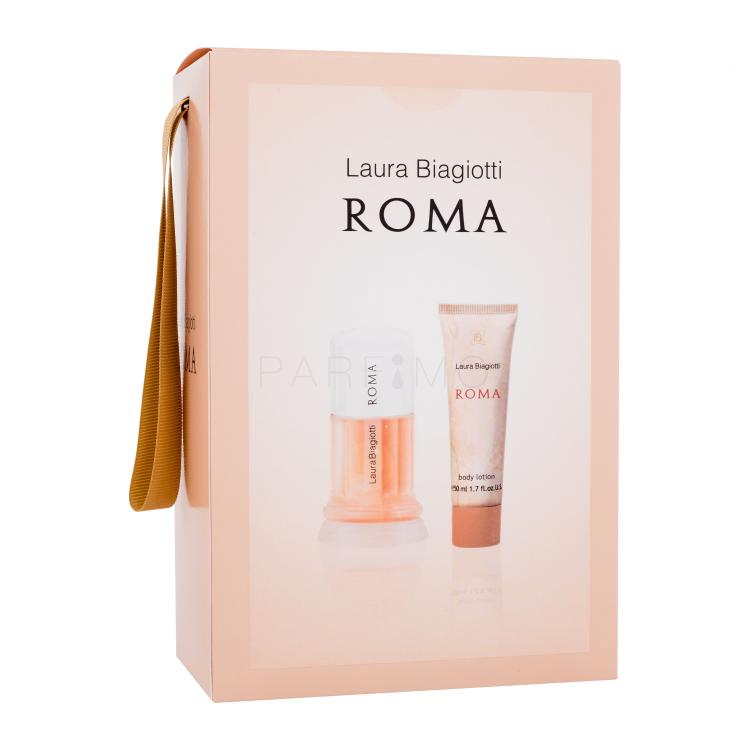 Laura Biagiotti Roma Darilni set toaletna voda 50 ml + losjon za telo 50 ml