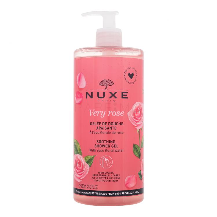 NUXE Very Rose Soothing Shower Gel Gel za prhanje za ženske 750 ml