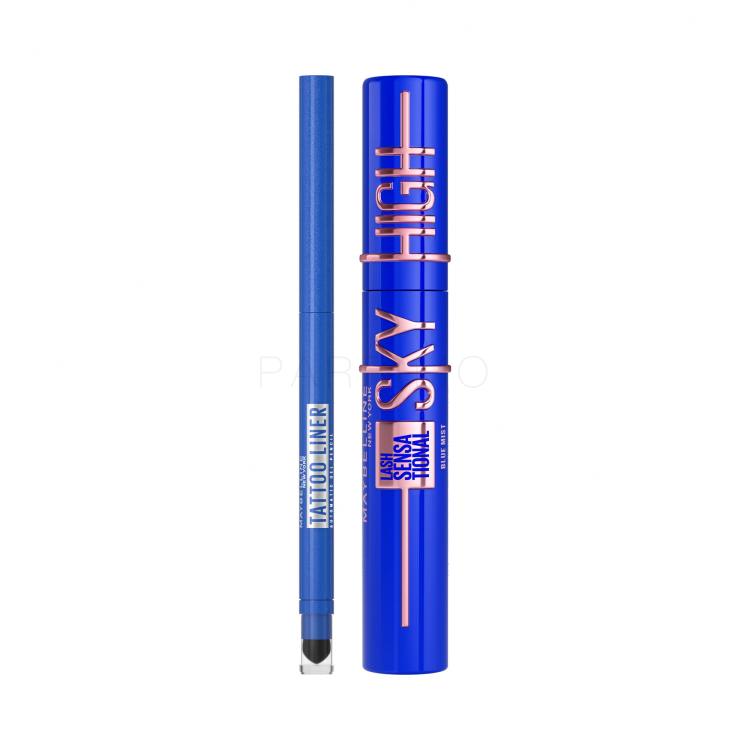 Set Maskara Maybelline Lash Sensational Sky High + Svinčnik za oči Maybelline Tattoo Liner Automatic Gel Pencil