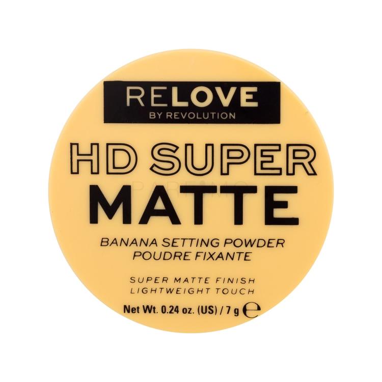 Revolution Relove HD Super Matte Banana Setting Powder Puder v prahu za ženske 7 g