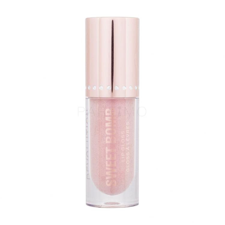 Makeup Revolution London Y2K Baby Sweet Bomb Lip Gloss Glos za ustnice za ženske 4,5 ml Odtenek Vanilla Ice White Holo