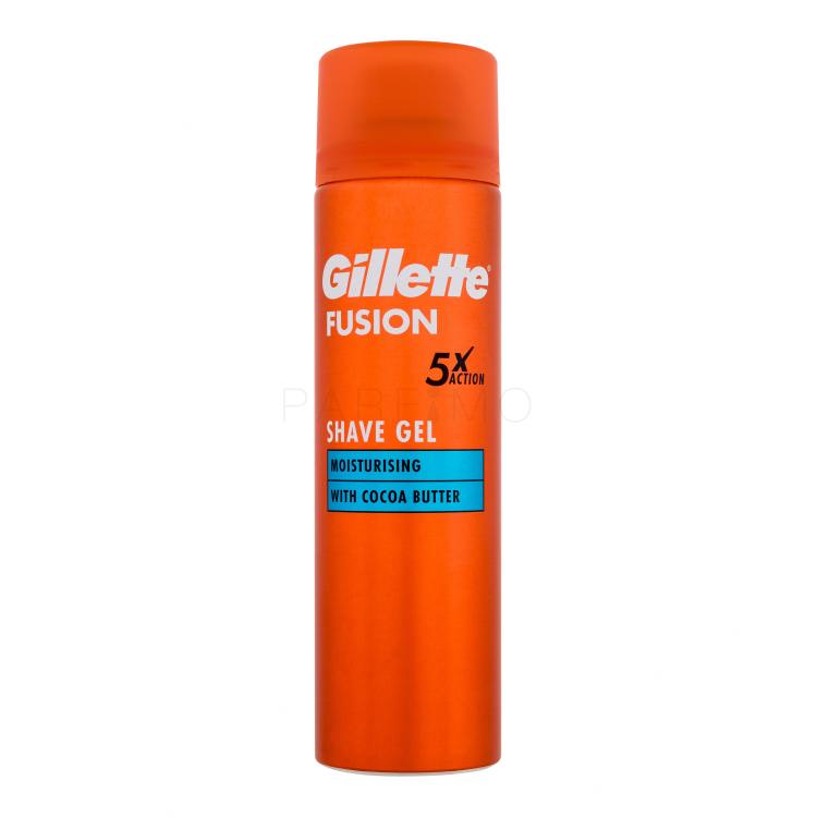 Gillette Fusion Moisturising Shave Gel Gel za britje za moške 200 ml