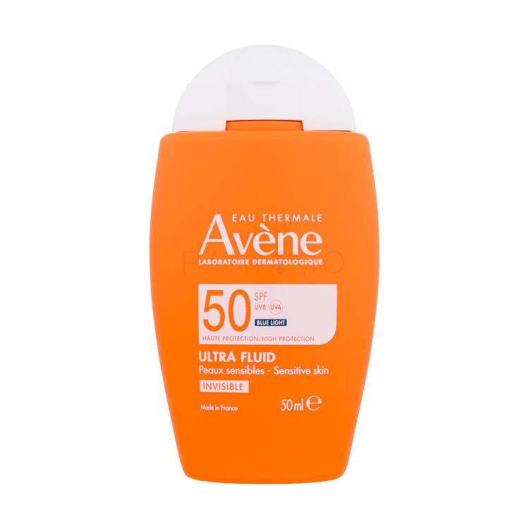 Avene Sun Ultra Fluid Invisible SPF50 Zaščita pred soncem za obraz 50 ml