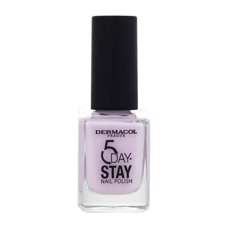 Dermacol 5 Day Stay Lak za nohte za ženske 11 ml Odtenek 59 Mermaid White