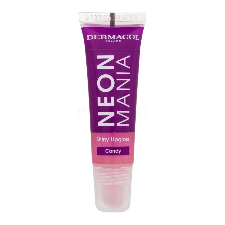 Dermacol Neon Mania Shiny Lipgloss Glos za ustnice za ženske 10 ml Odtenek Candy