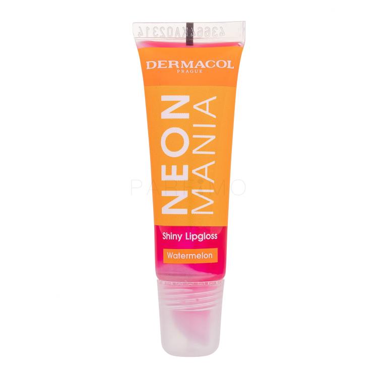 Dermacol Neon Mania Shiny Lipgloss Glos za ustnice za ženske 10 ml Odtenek Watermelon