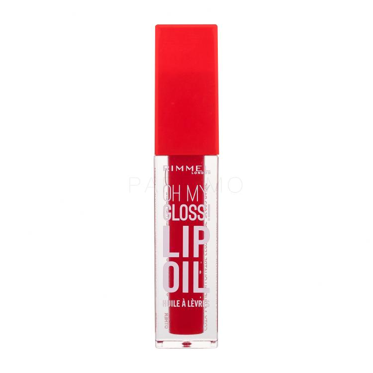 Rimmel London Oh My Gloss! Lip Oil Olje za ustnice za ženske 4,5 ml Odtenek 004 Vivid Red