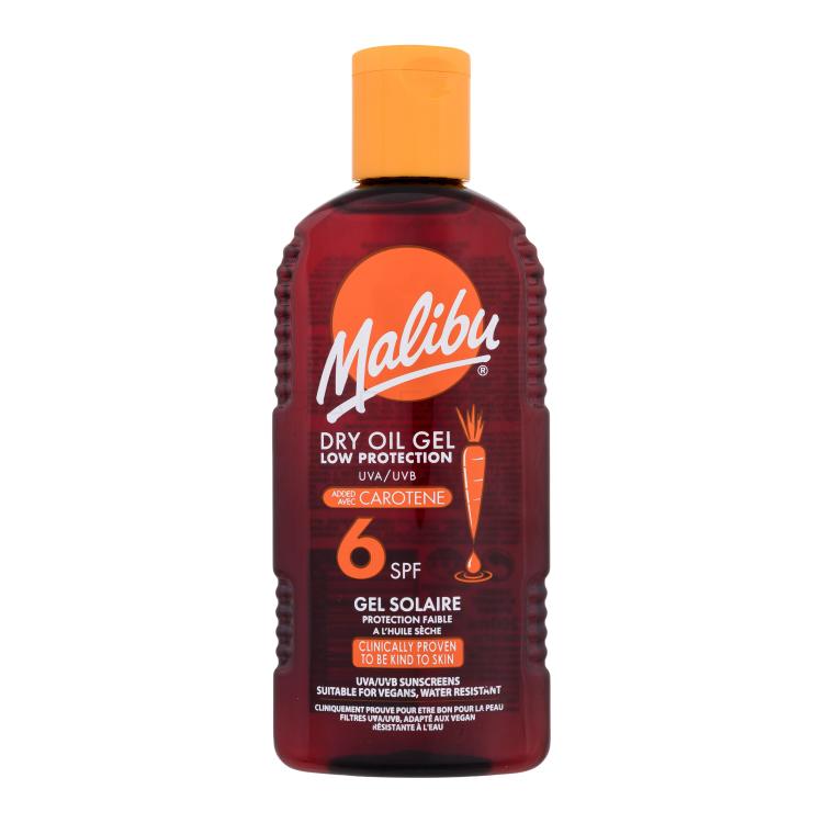 Malibu Dry Oil Gel With Carotene SPF6 Zaščita pred soncem za telo 200 ml