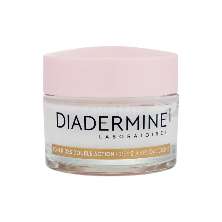 Diadermine Anti-Wrinkle Double Action Day Cream Dnevna krema za obraz za ženske 50 ml poškodovana škatla