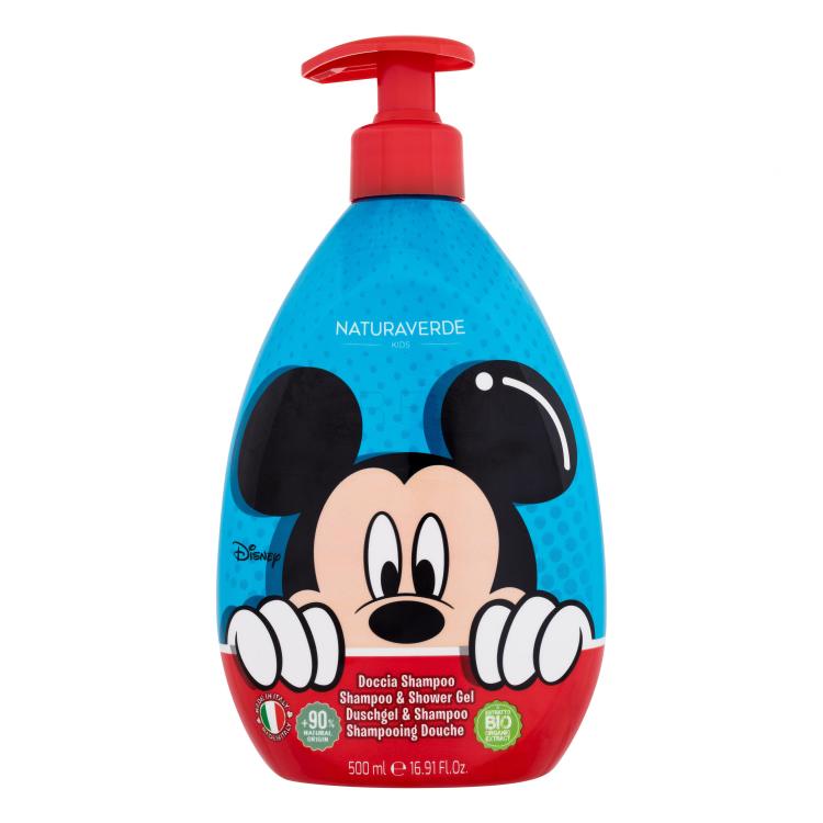 Naturaverde Mickey Mouse Shampoo &amp; Shower Gel Šampon za otroke 500 ml