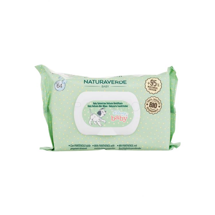 Naturaverde Disney Baby Delicate Wet Wipes Čistilni robčki za otroke 64 kos