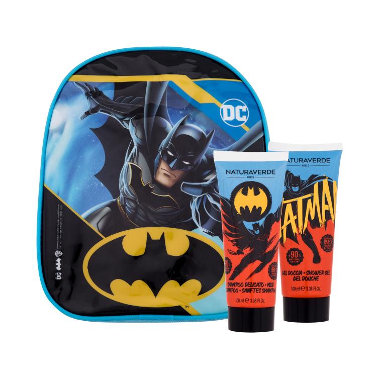 Naturaverde Batman Darilni set gel za prhanje 100 ml + šampon 100 ml + nahrbtnik