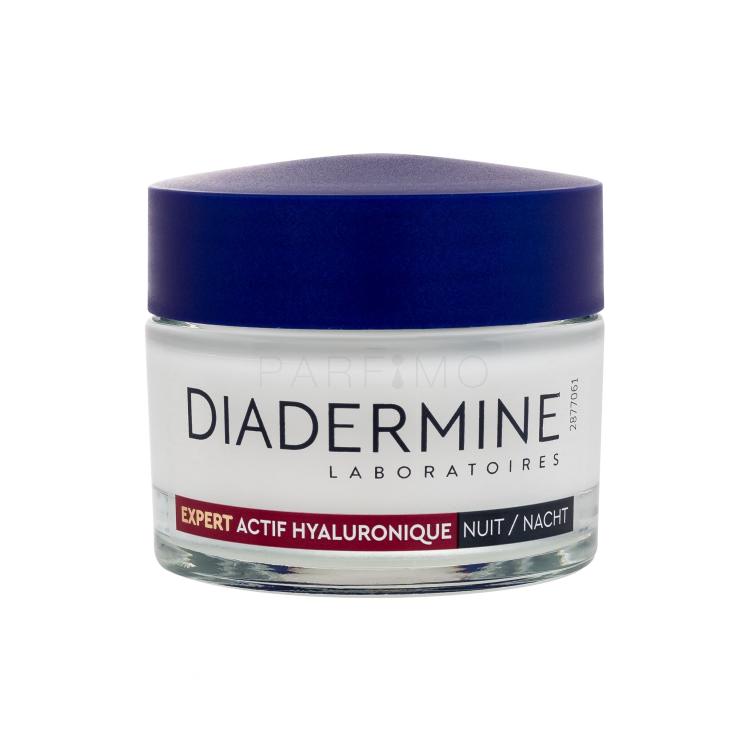 Diadermine Expert Actif Hyaluronique Night Cream Nočna krema za obraz za ženske 50 ml poškodovana škatla