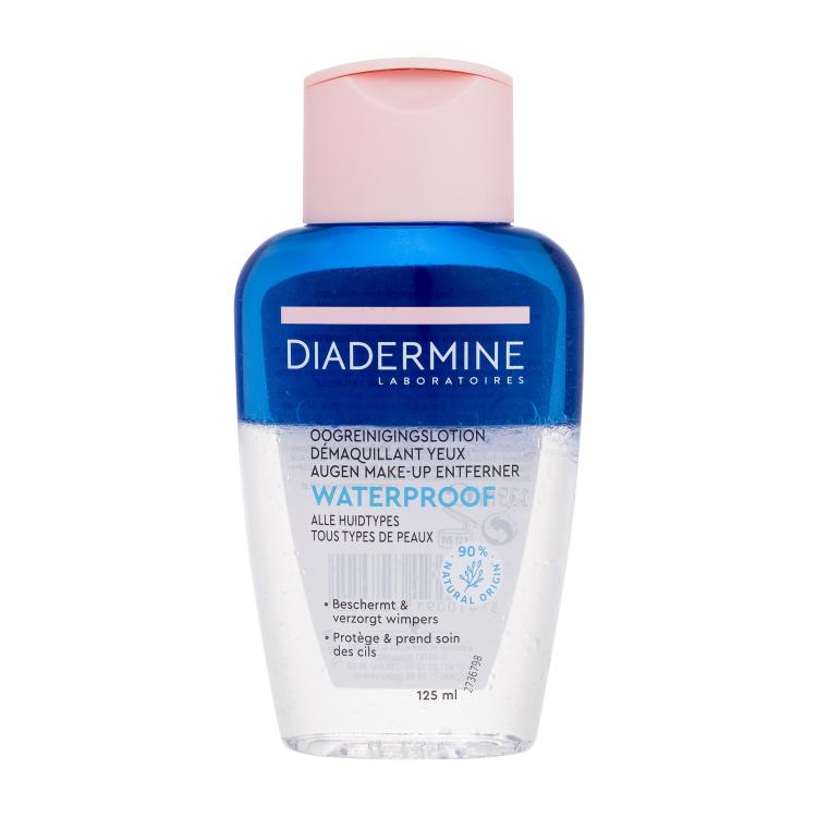 Diadermine Waterproof Eye Make-Up Remover Odstranjevalec ličil za oči za ženske 125 ml poškodovana škatla