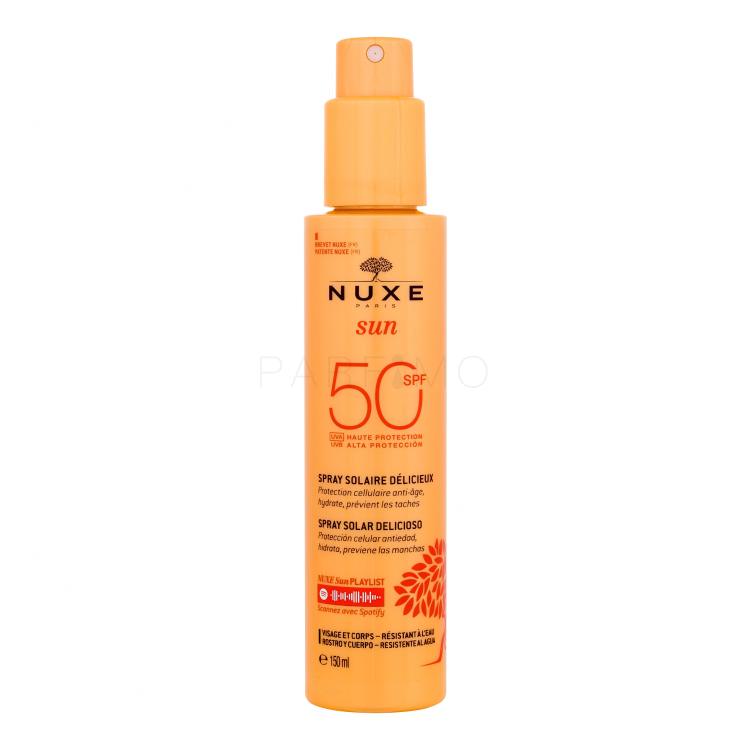 NUXE Sun Delicious Spray SPF50 Zaščita pred soncem za telo 150 ml tester