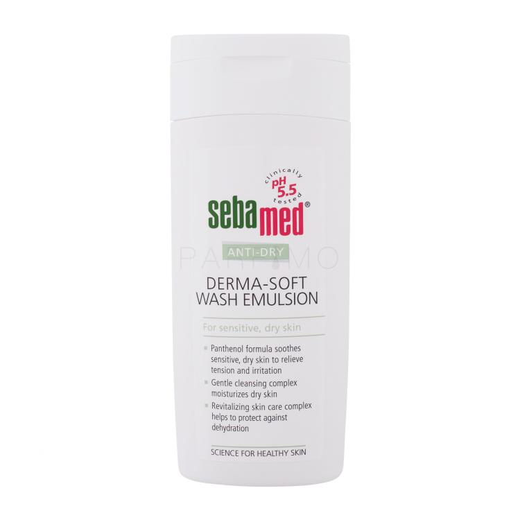 SebaMed Anti-Dry Derma-Soft Wash Emulsion Gel za prhanje za ženske 200 ml poškodovana škatla