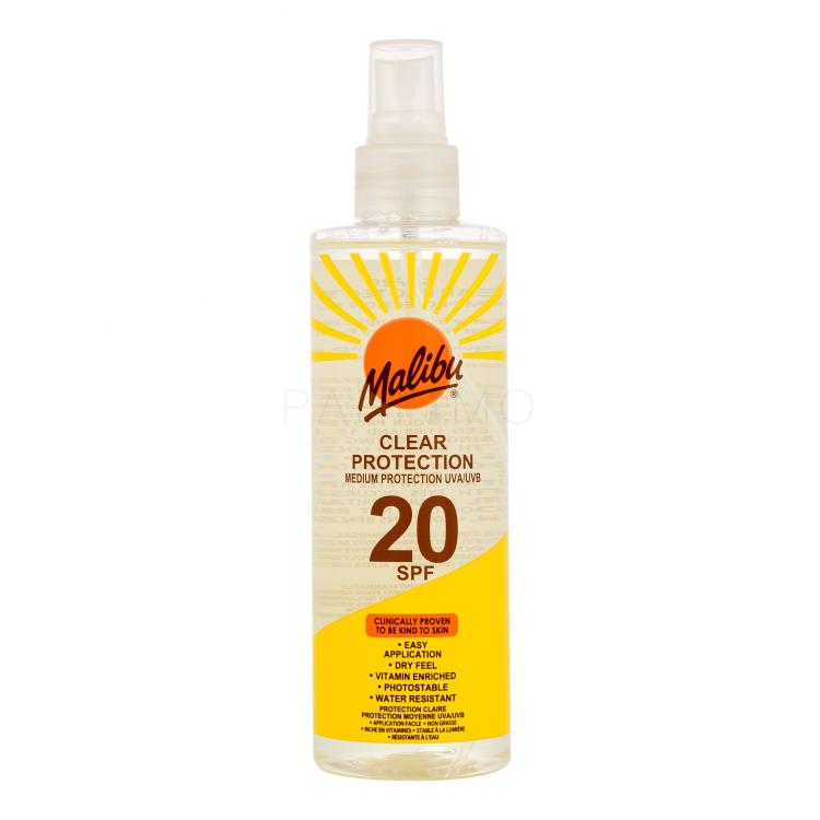 Malibu Clear Protection SPF20 Zaščita pred soncem za telo 250 ml