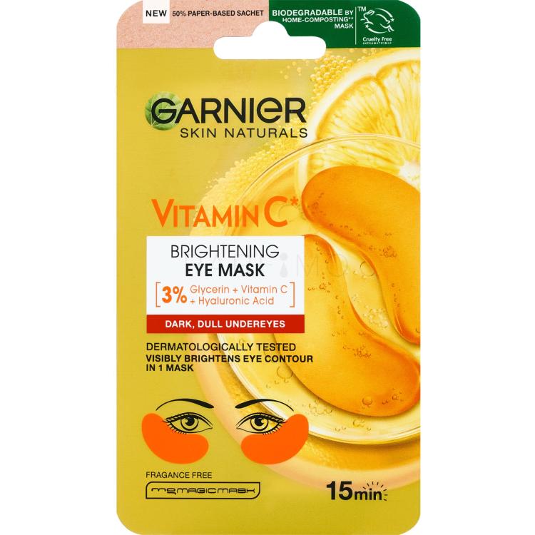 Garnier Skin Naturals Vitamin C Brightening Eye Mask Maska za področje okoli oči za ženske 1 kos