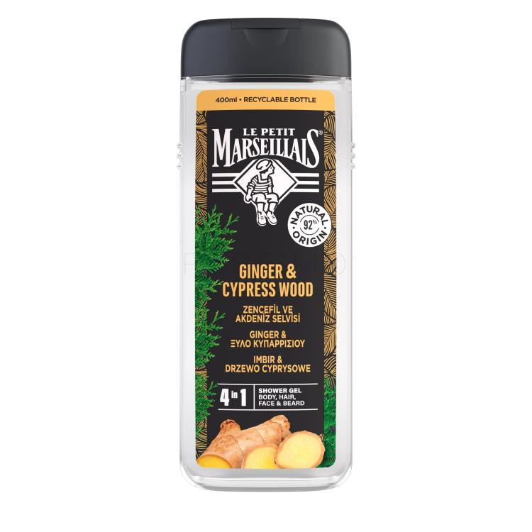 Le Petit Marseillais Ginger &amp; Cypress Wood Gel za prhanje za moške 400 ml