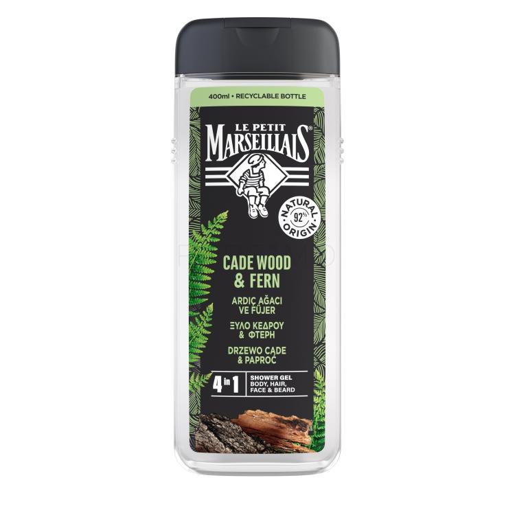 Le Petit Marseillais Cade Wood &amp; Fern Gel za prhanje za moške 400 ml