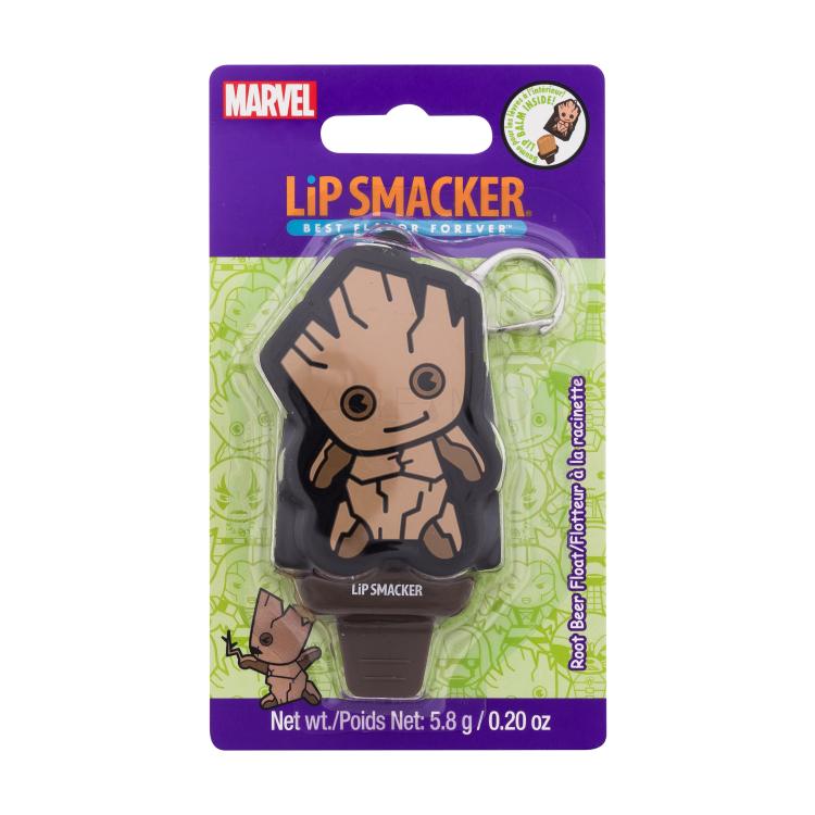 Lip Smacker Marvel Guardians of the Galaxy Groot Keychain Lip Balm Root Beer Float Balzam za ustnice za otroke 5,8 g