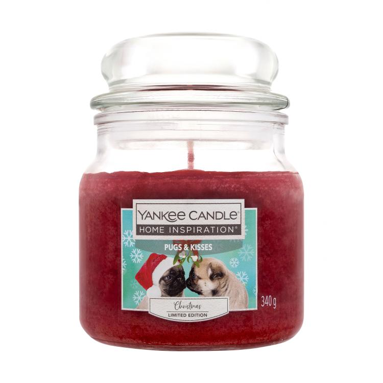 Yankee Candle Home Inspiration Pugs &amp; Kisses Christmas Limited Edition Dišeča svečka 340 g