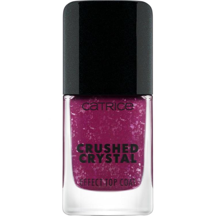 Catrice Effect Top Coat Crushed Crystal Lak za nohte za ženske 10,5 ml Odtenek 010 Amethyst Aura