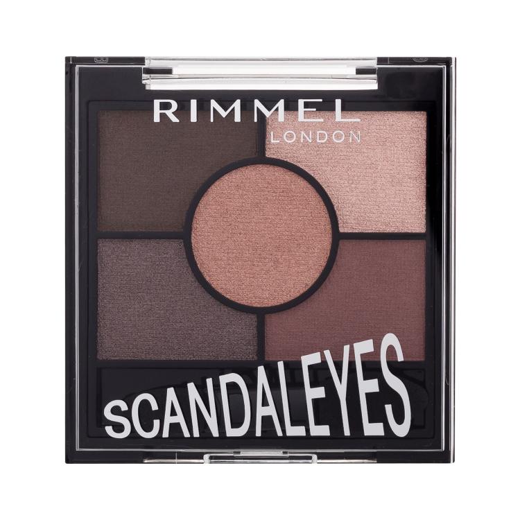 Rimmel London Scandaleyes 5 Pan Eyeshadow Palette Senčilo za oči za ženske 3,8 g Odtenek 003 Rose Quartz