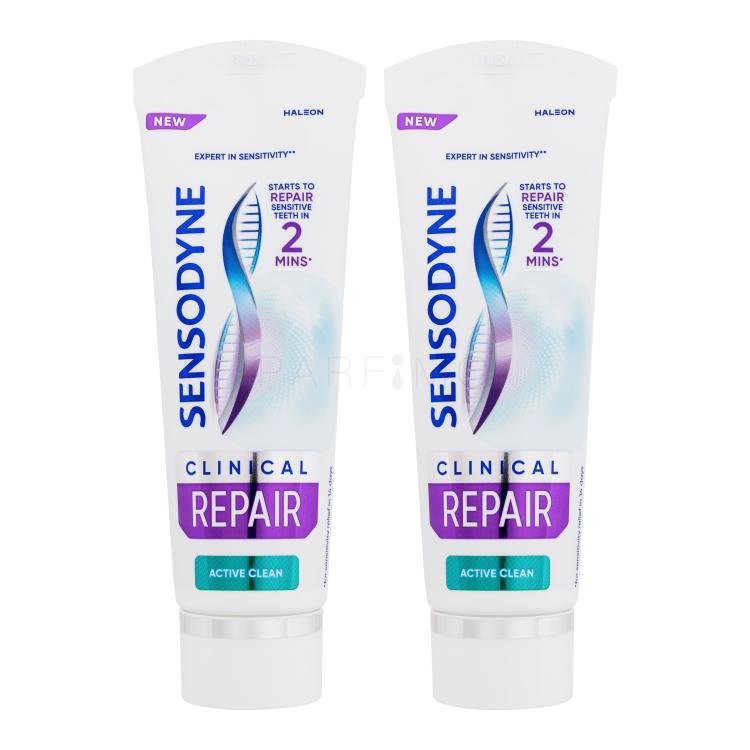 Sensodyne Clinical Repair Active Clean Duo Zobna pasta Set