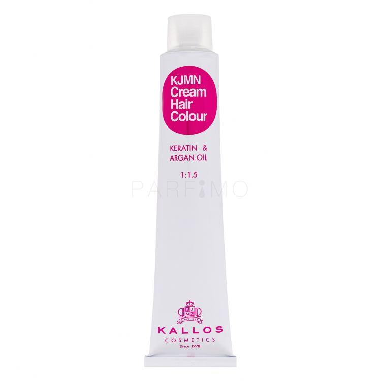 Kallos Cosmetics KJMN Cream Hair Colour Keratin &amp; Argan Oil Barva za lase za ženske 100 ml Odtenek 6.53 Chocolate