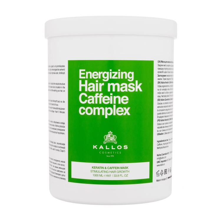 Kallos Cosmetics Caffeine Complex Energizing Hair Mask Maska za lase za ženske 1000 ml