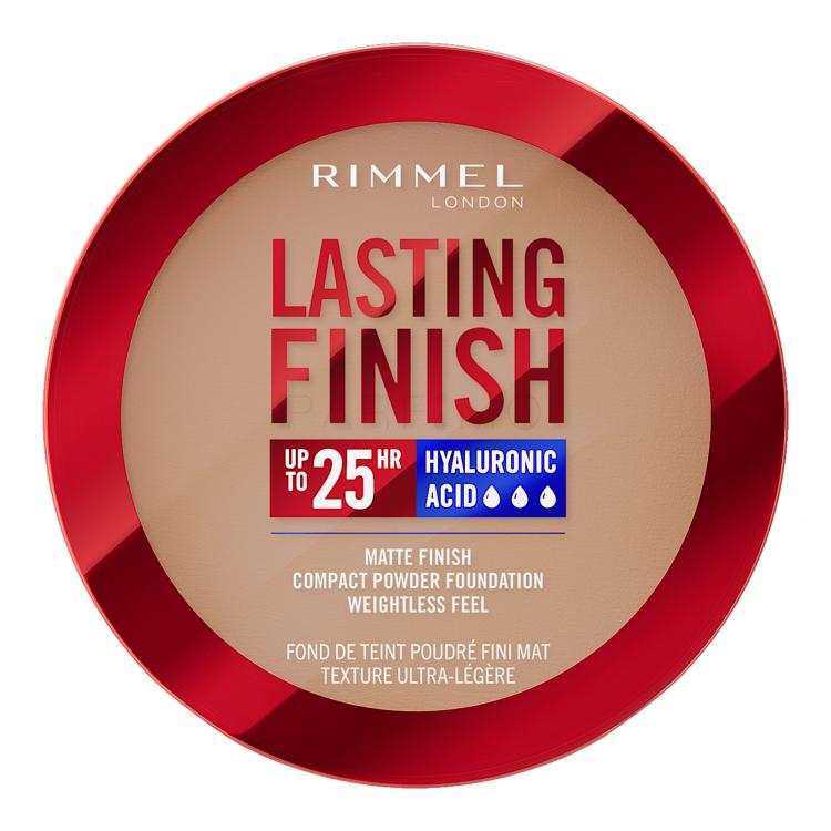 Rimmel London Lasting Finish 25H Compact Powder Foundation SPF20 Puder za ženske 7 g Odtenek 010 Latte