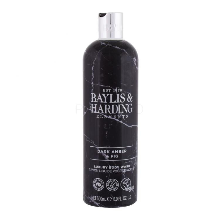 Baylis &amp; Harding Elements Dark Amber &amp; Fig Gel za prhanje za ženske 500 ml poškodovana steklenička