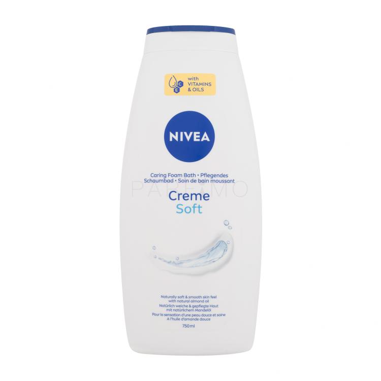 Nivea Creme Soft Caring Foam Bath Kopel za ženske 750 ml